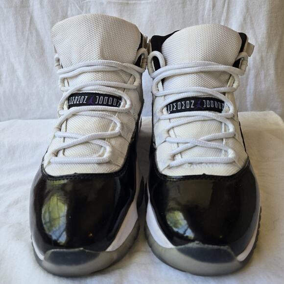 Jordan 11 Retro High Concord White/Black 136046-110 Size 8.5 - Picture 2 of 8